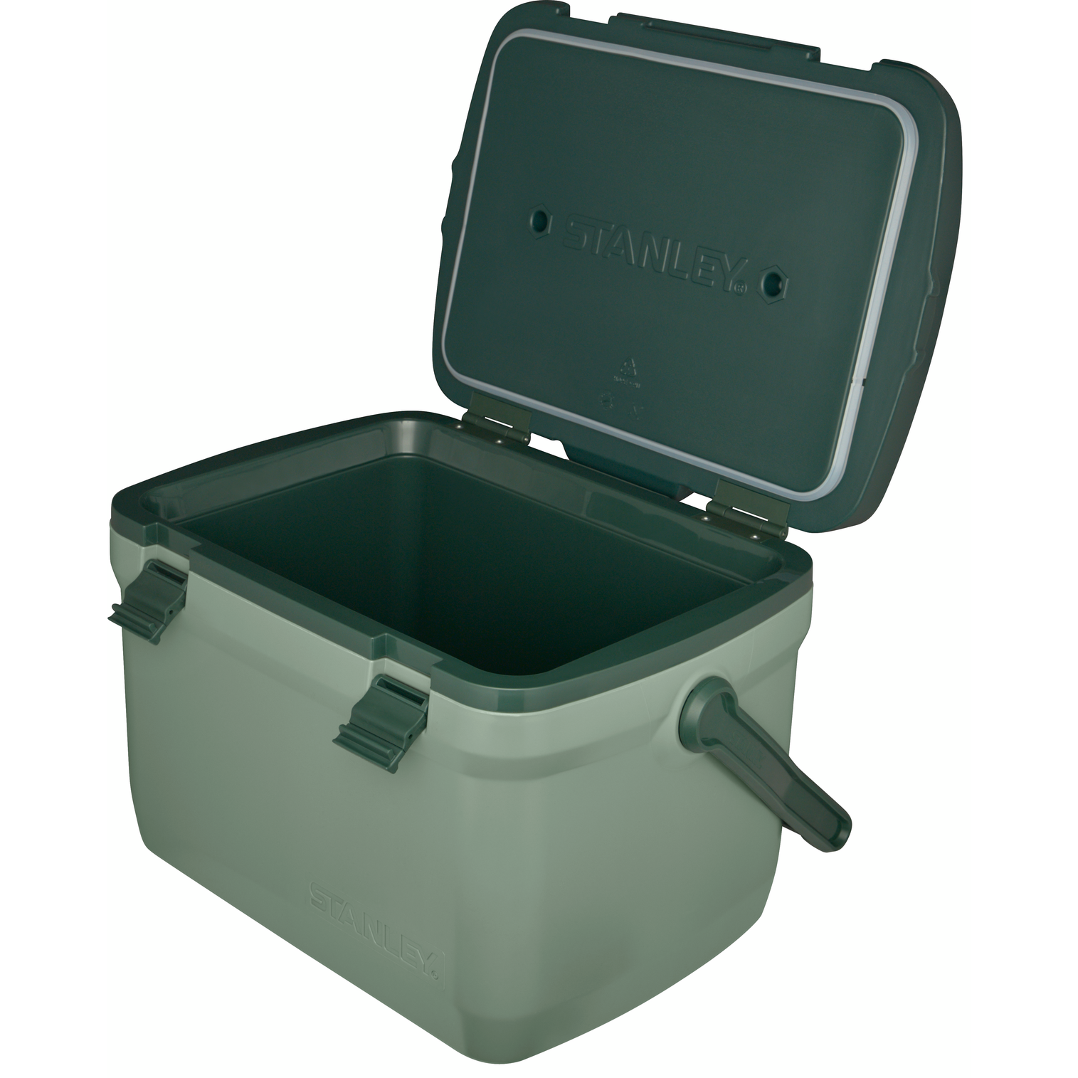 B2B_Web_PNG-The-Easy-Carry-Outdoor-Cooler-16QT-Stanley-Green-Hero-Open.png