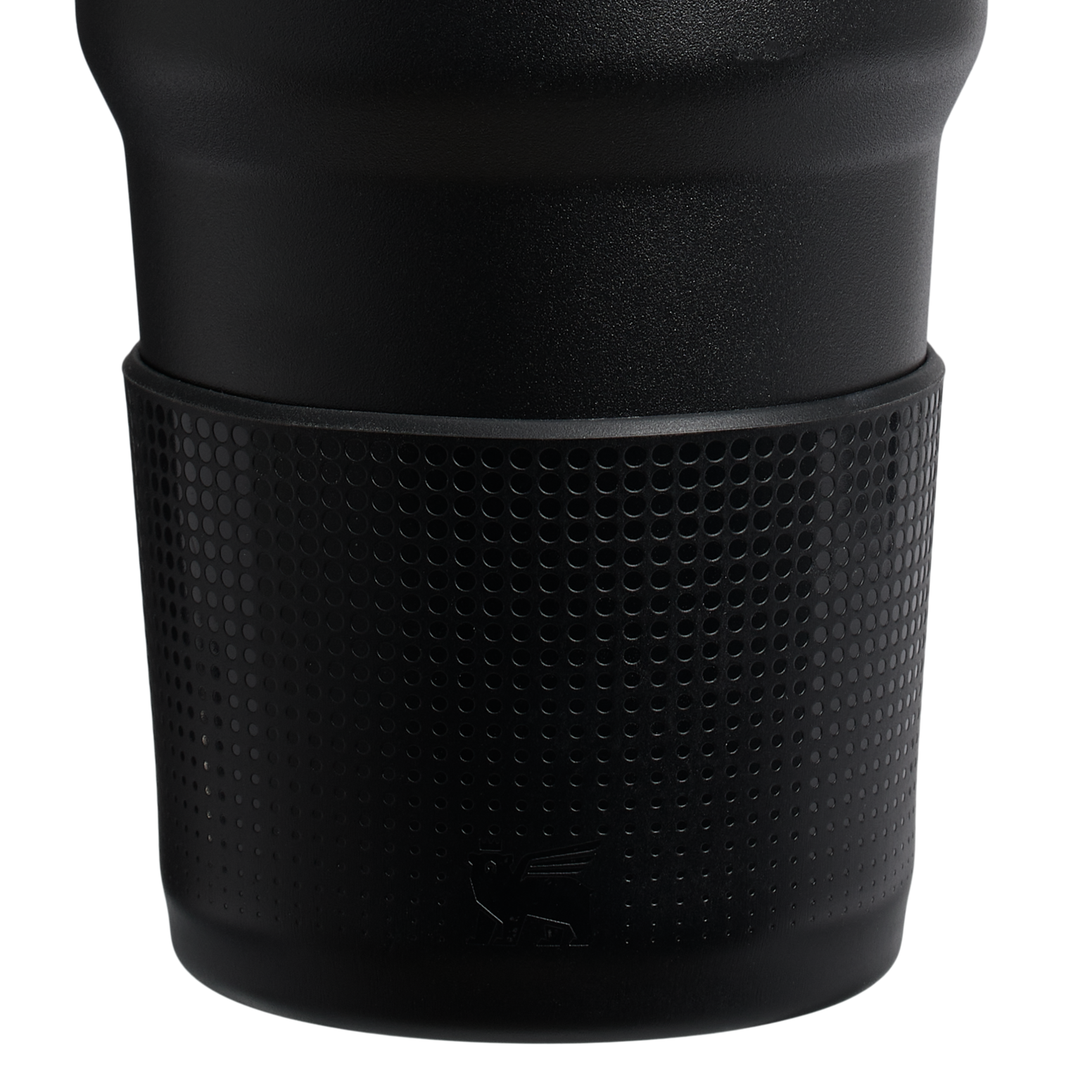 Web_PNG_Square-TheQuencherH2.OFlowState_TumblerBoot_StrawPack-14oz-Black2.0-CloseUp.png